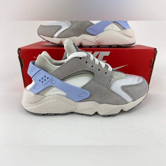Nike Air Huarache Grey Celestine Blue Women's Sneakers Shoes DV6983-100 - Picture 4 of 12